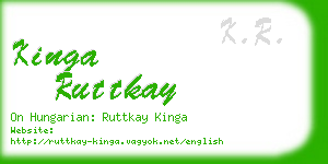 kinga ruttkay business card